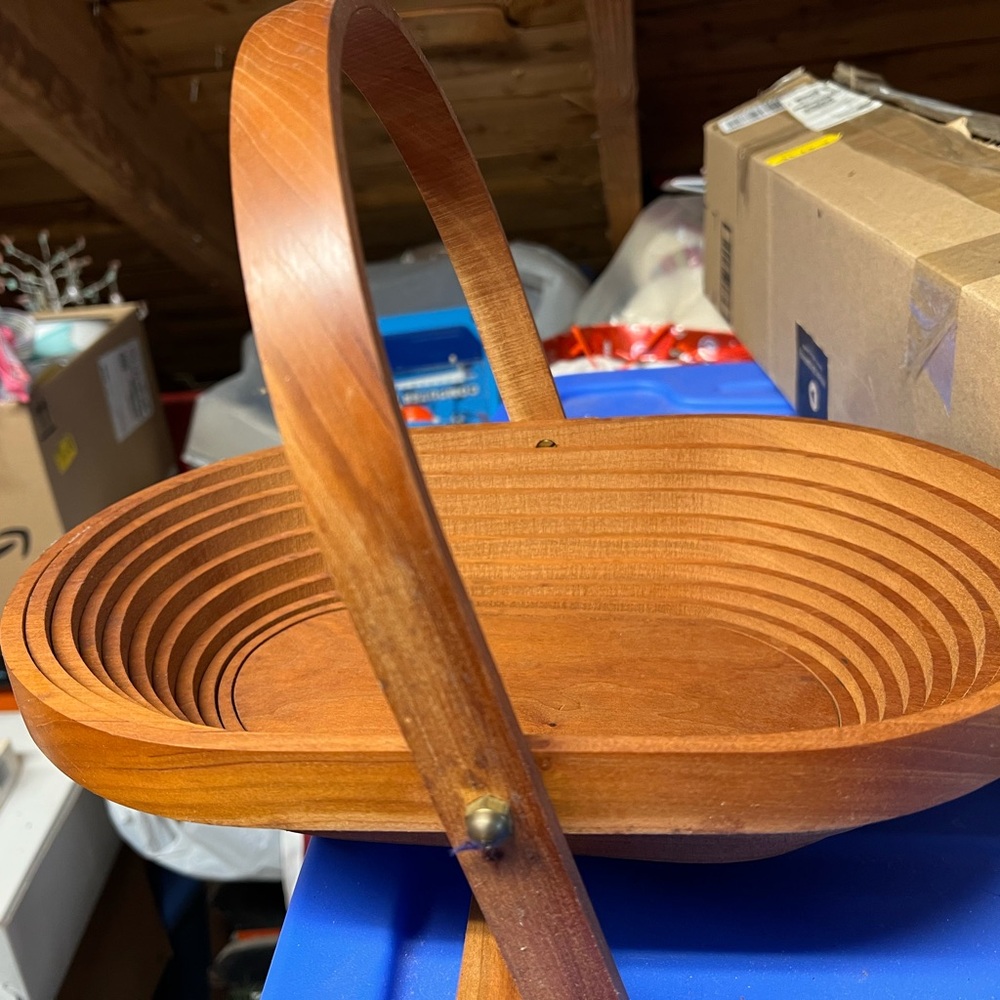Wooden Collapsible Basket